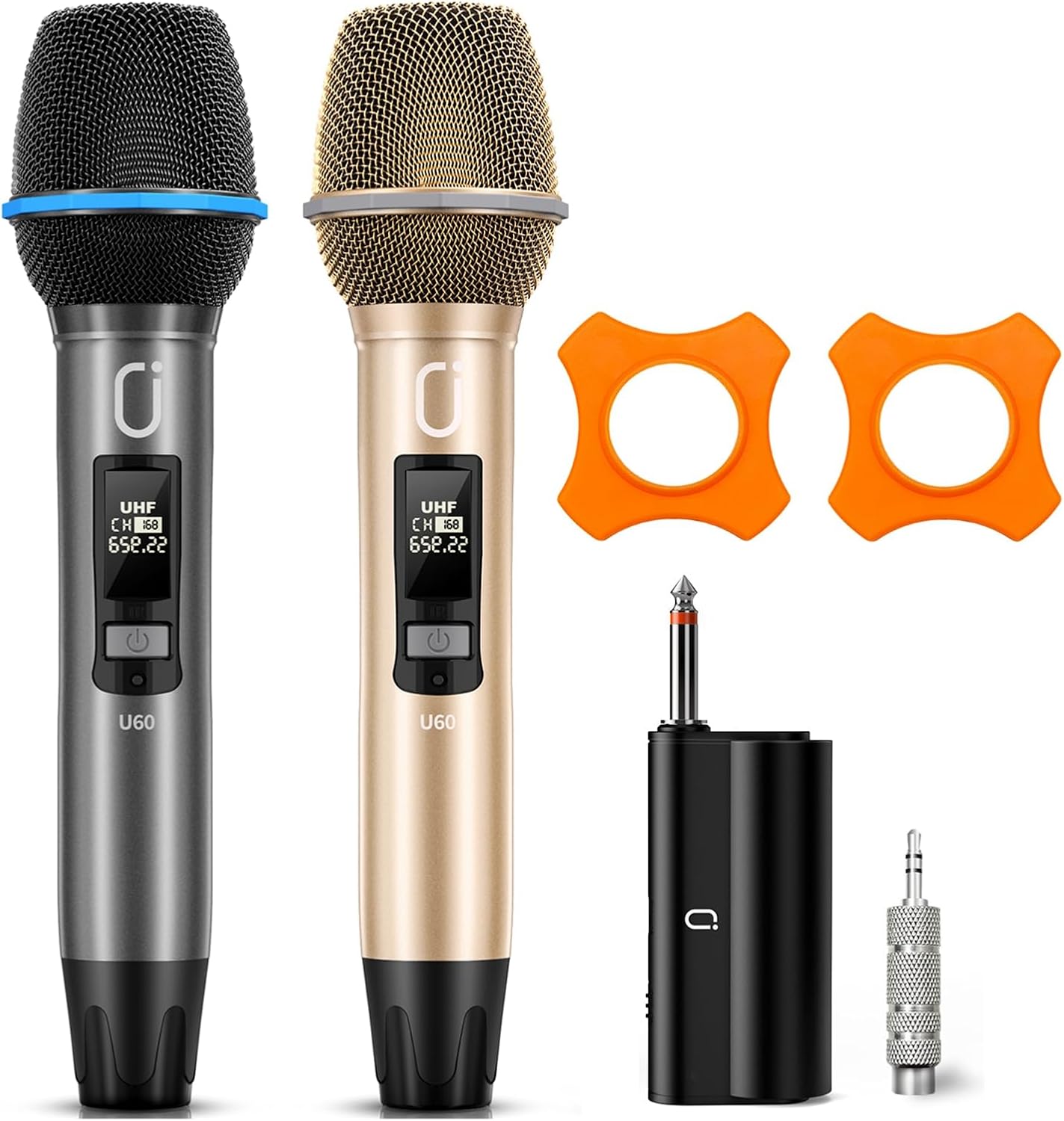 Dynamic Dual UHF Wireless Mics: Rechargeable Karaoke Power!