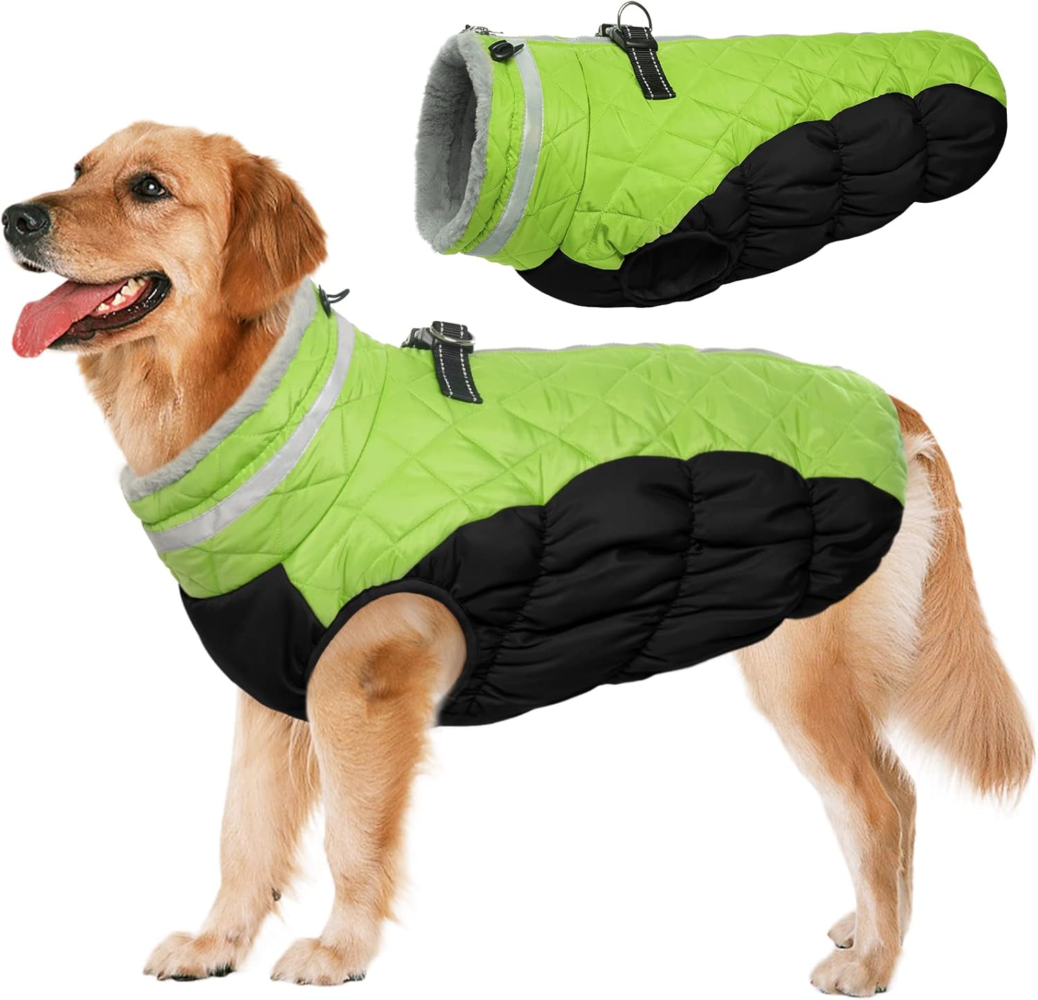 Warm Fleece Dog Jacket for Small Medium Large Dogs - XX-Large