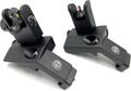 Dagger Defense Fiber Optic BUIS - Spring Loaded Canted Backup Sights