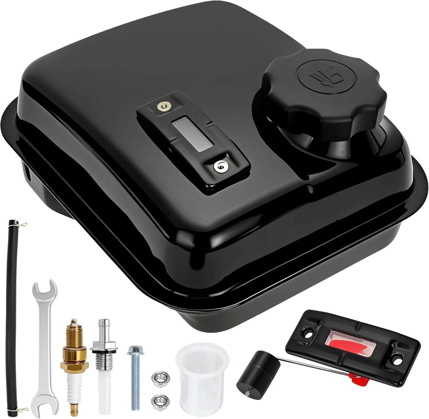 YOXUFA Gas Fuel Tank with Gauge for Predator 212 Mini Bikes
