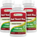 Red Yeast Rice 1200 mg Supplement - High-Potency Cholesterol Support