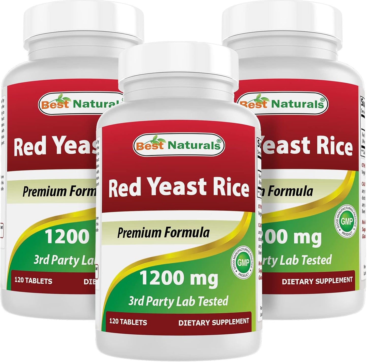 Best Naturals Red Yeast Rice 1200 mg Tablets for Heart Health