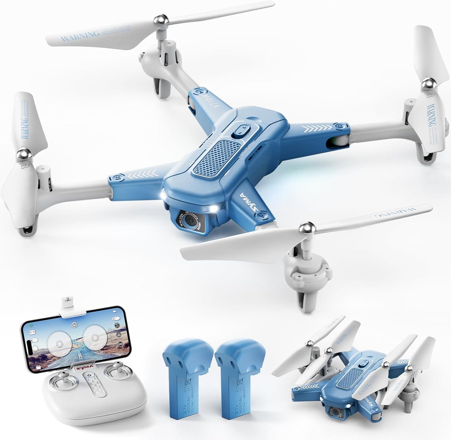 SYMA 1080P HD Camera Foldable Drone - Optimal Stability & Versatile Features!