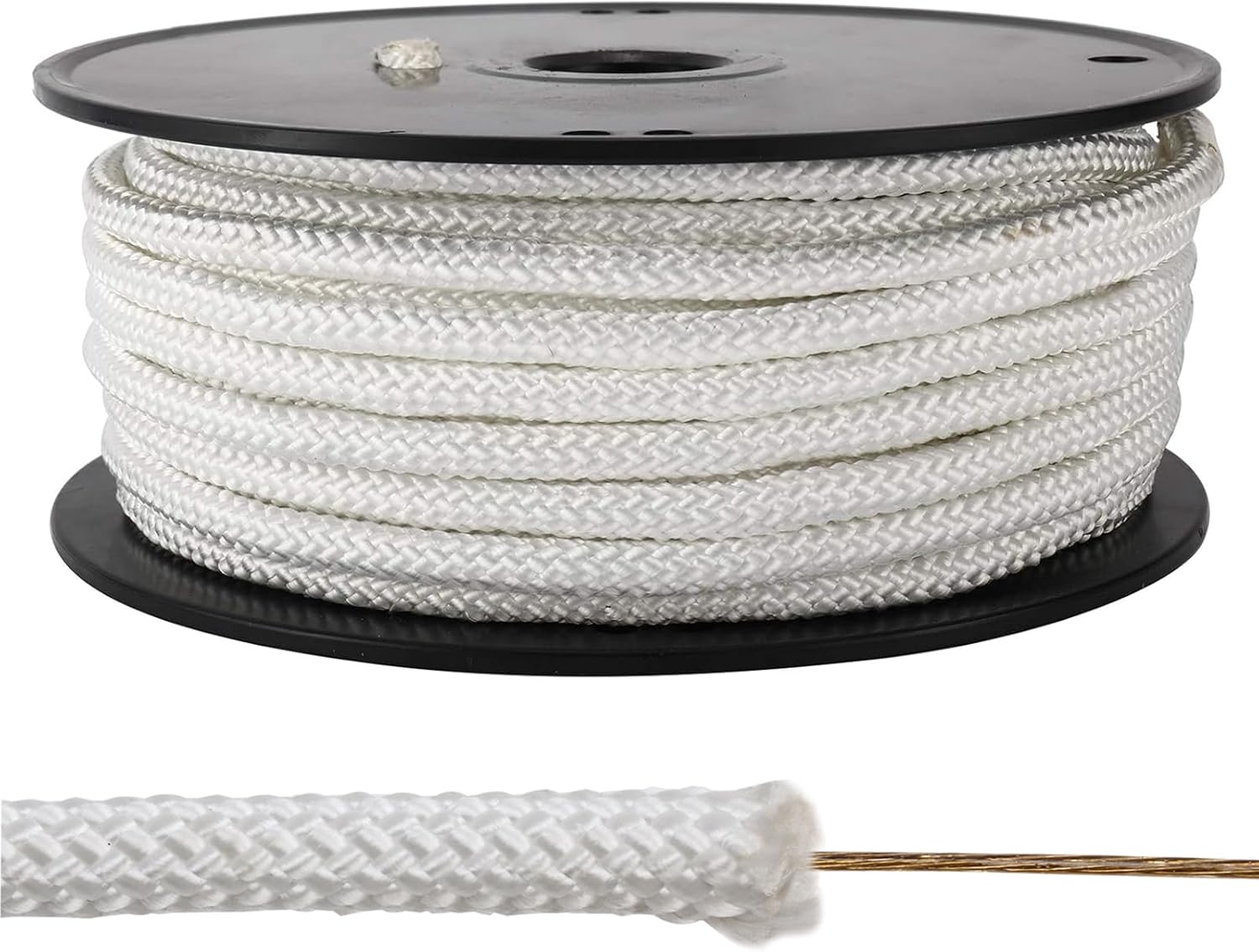 Artilife Flag Pole Rope 100 ft - Durable 5/16 Braided Line