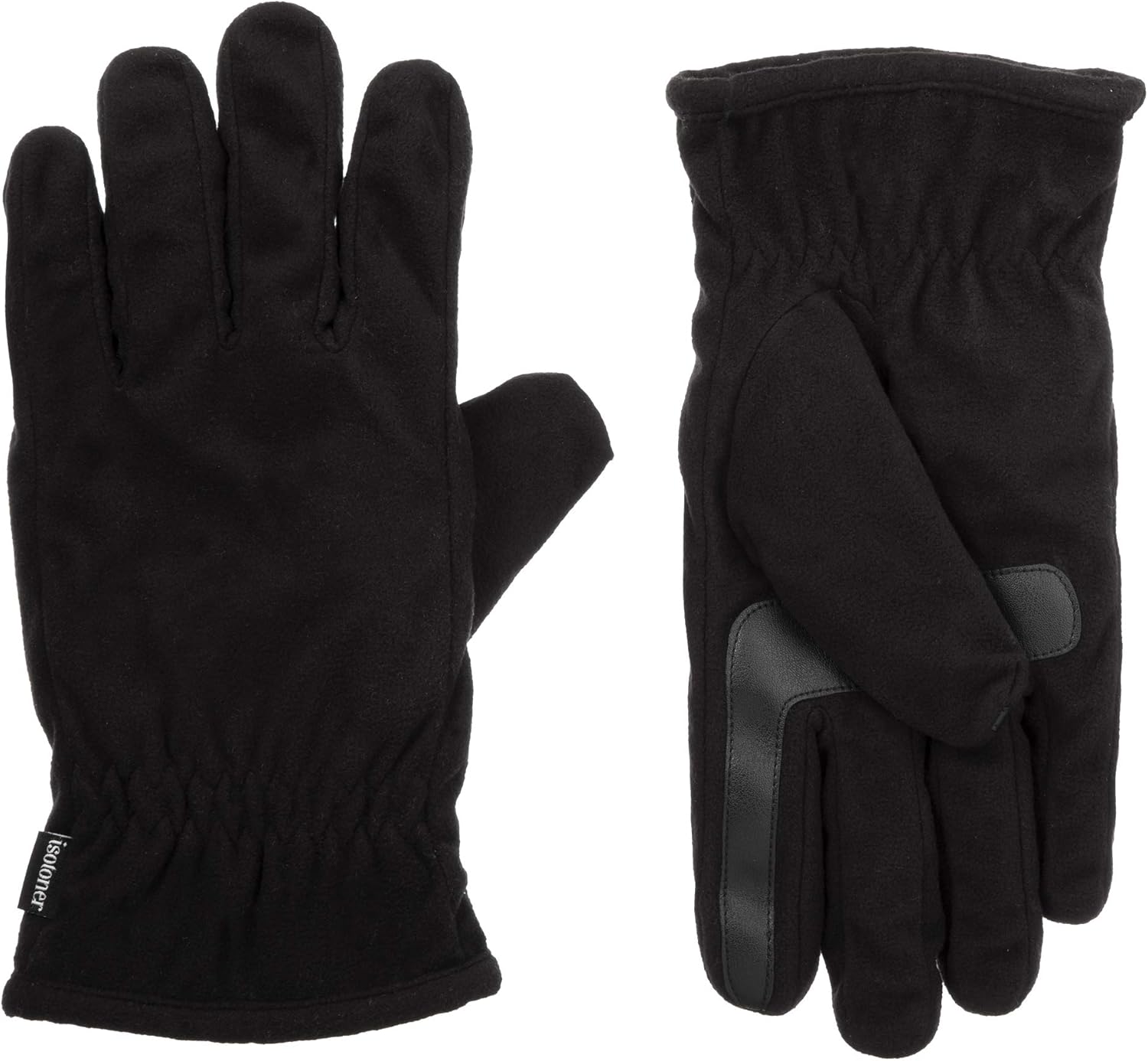 Water-Repellent isotoner Men's Fleece Touchscreen Glove