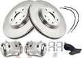 TRQ Front Brake Pad & Rotor Kit Ceramic Compatible with 2011-2014