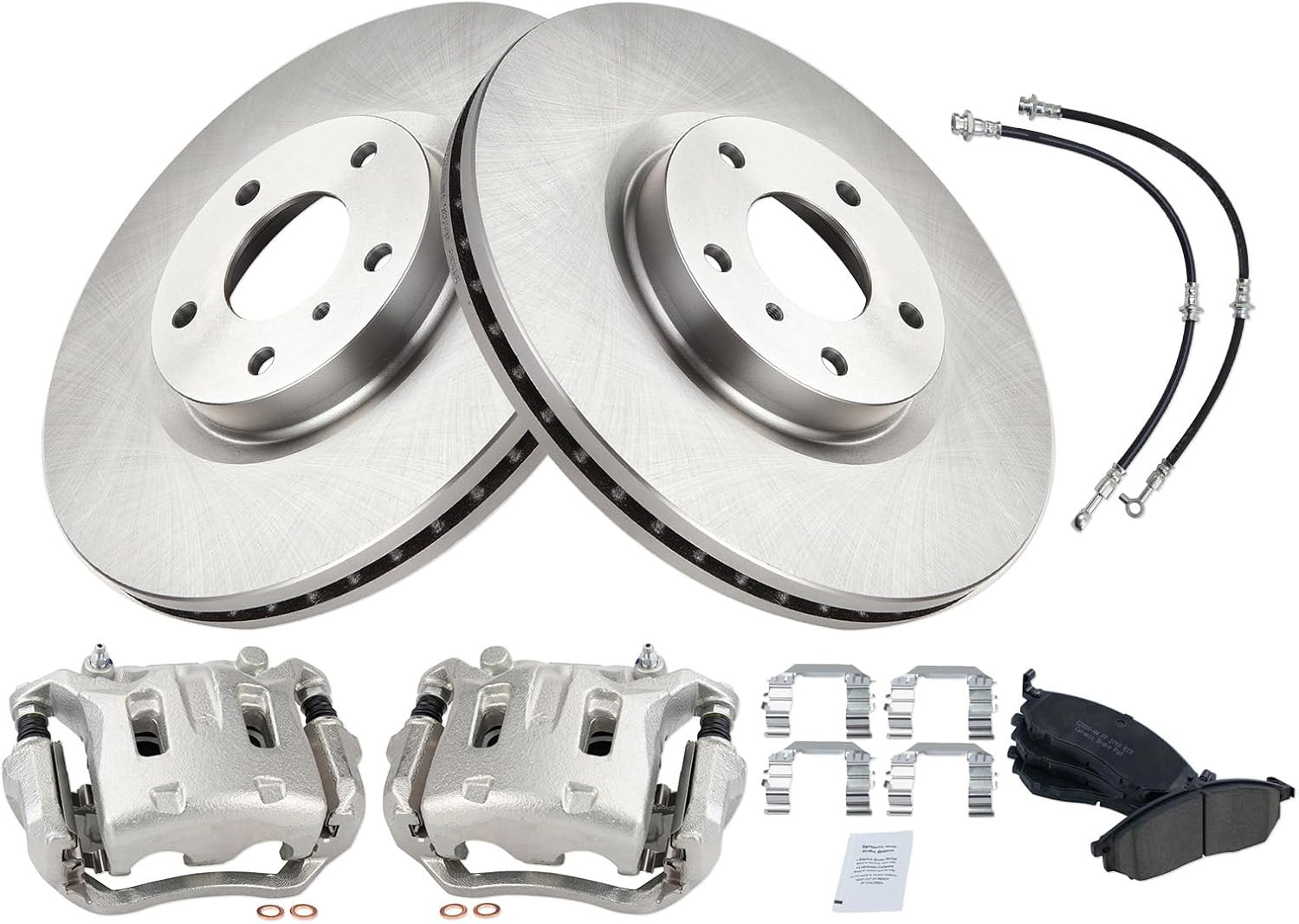 TRQ Front Brake Pad & Rotor Kit for 2011-2014 Nissan Murano