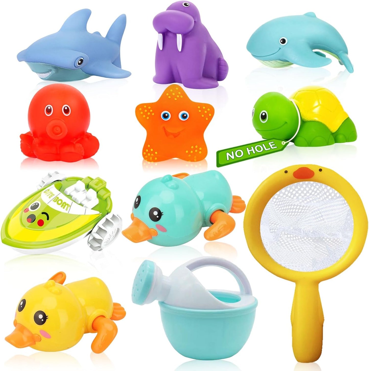 No Hole Wind-up Bath Toys for Babies & Kids by QODLIT