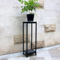 Zhongma 2 Tier 39.5 in Plant Stand with Slate Top - Tall, Durable