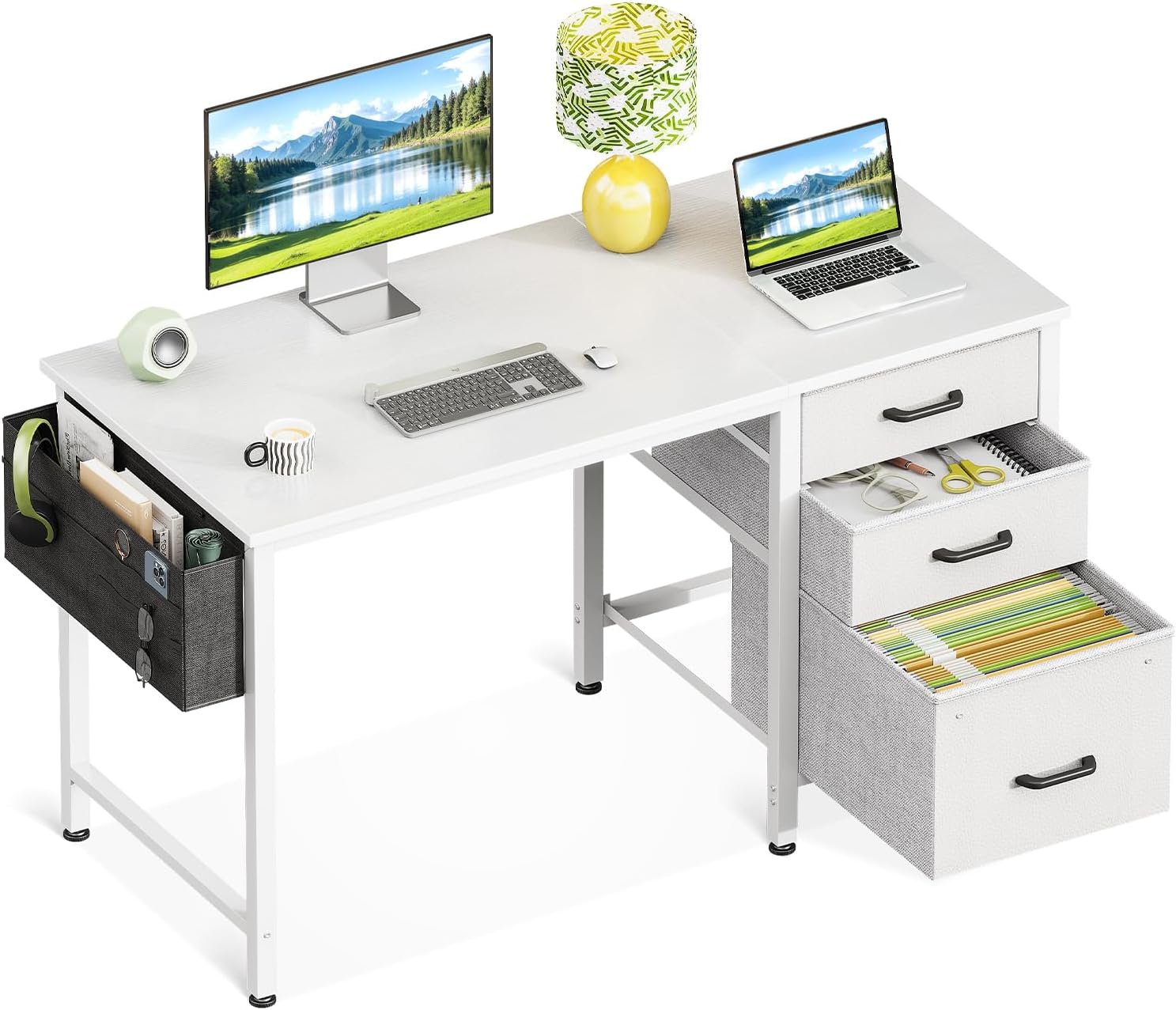 Casaottima 40 Inch Small Home Office Computer Desk for Bedroom