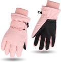 Kids Ski Gloves Winter Mittens for Boys Girls - Warm Waterproof Fit