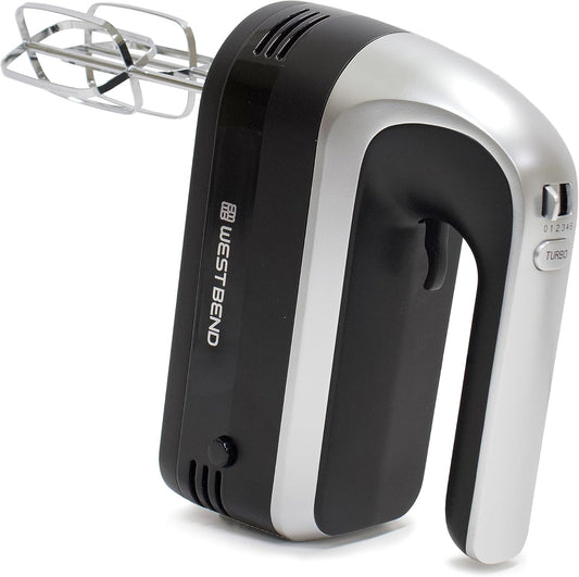 West Bend Hand Mixer with Immersion Blender - 6 Speeds, Ergonomic Handle