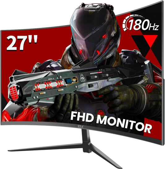ZZA 27 Curved Gaming Monitor: Ultra-Smooth Gameplay