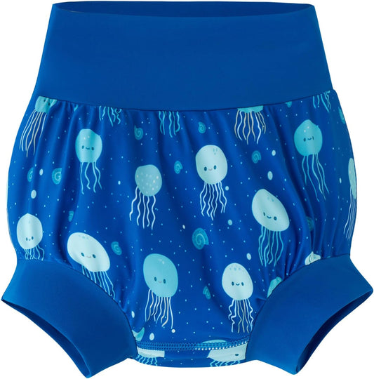 UMELOK Reusable Swim Diapers for Babies - Navy Jellyfish Print