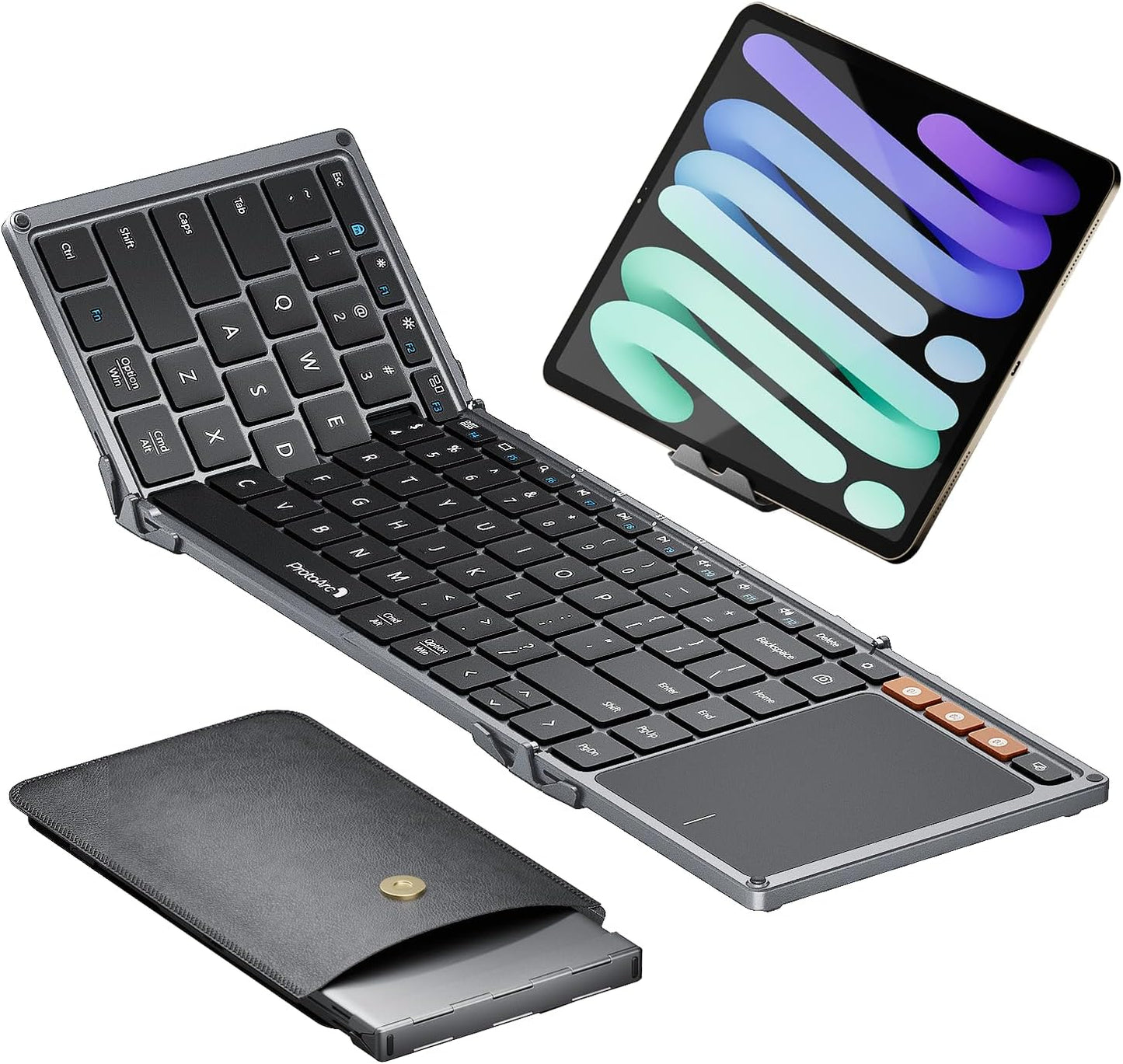 Portable Full-Size Keyboard with Touchpad