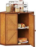 Corner Bread Box for Kitchen Counter Double Layer Bread Storage