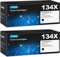 134X Black Toner Cartridges M234dw for HP 2-Pack - High Yield