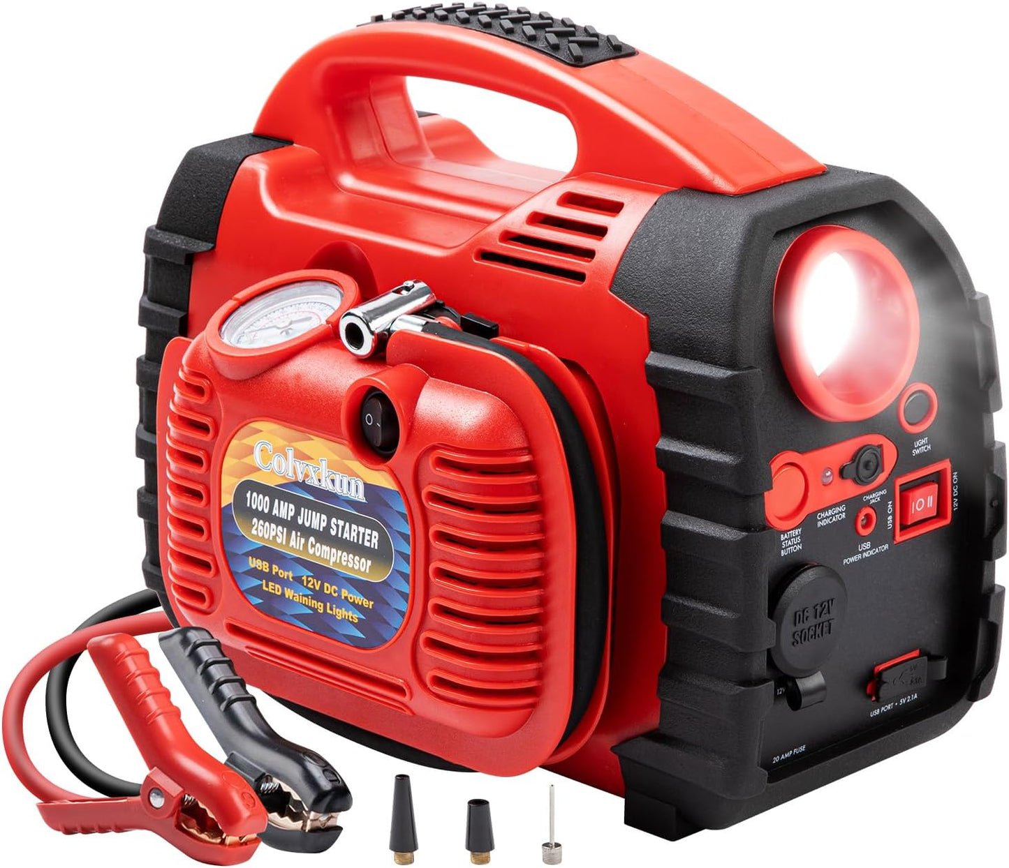 Powerful Jump Starter with Air Compressor