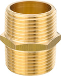 EFIELD 1-in Male NPT Brass Hex Nipple Adapter Pack of 100 - Durable