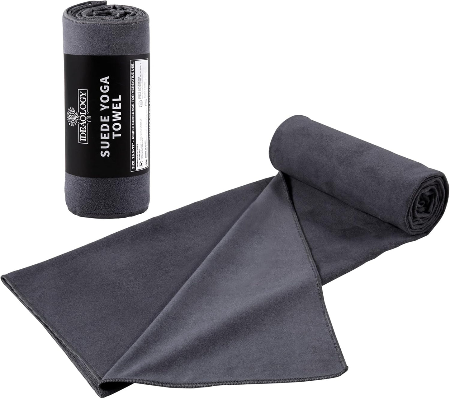 Premium 6ft Hot Yoga Towel - Soft Suede - Absorbent Microfiber - iDeaology