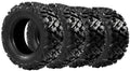 Complete Set of 4 All Terrain ATV UTV Tires 25x8-12 & 25x10-12