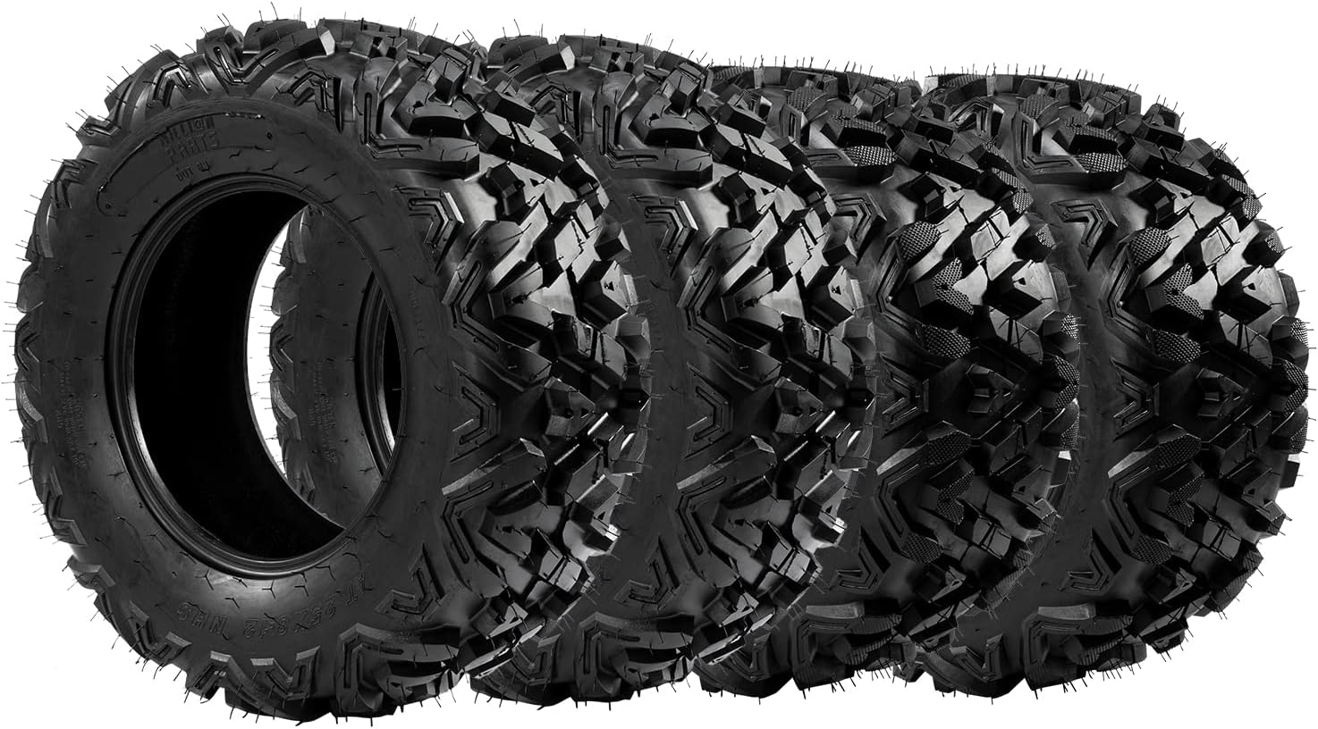 Complete Set of 4 All Terrain ATV UTV Tires for Off-Road Use