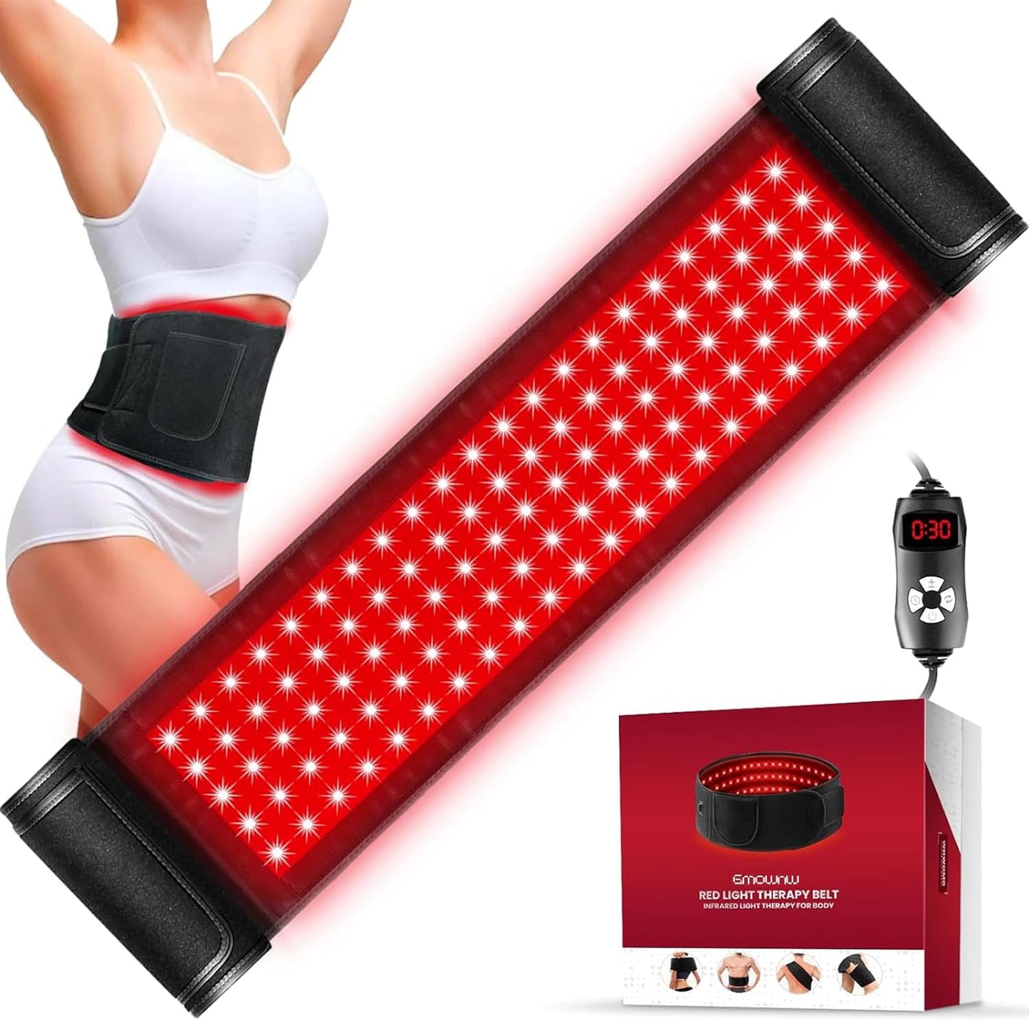 Red Light Therapy for Body Pain Relief with Timer & Remote Control