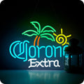 Palm Tree Coron Beer Neon Sign for Wall Decor - Stylish LED Bar Light