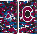 NHL Camouflage Colorado Avalanche Leather Wallet Case for iPad 10.2