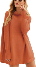 ANRABESS Oversized Turtleneck Sweater - Loose Slouchy Knit Tunic down