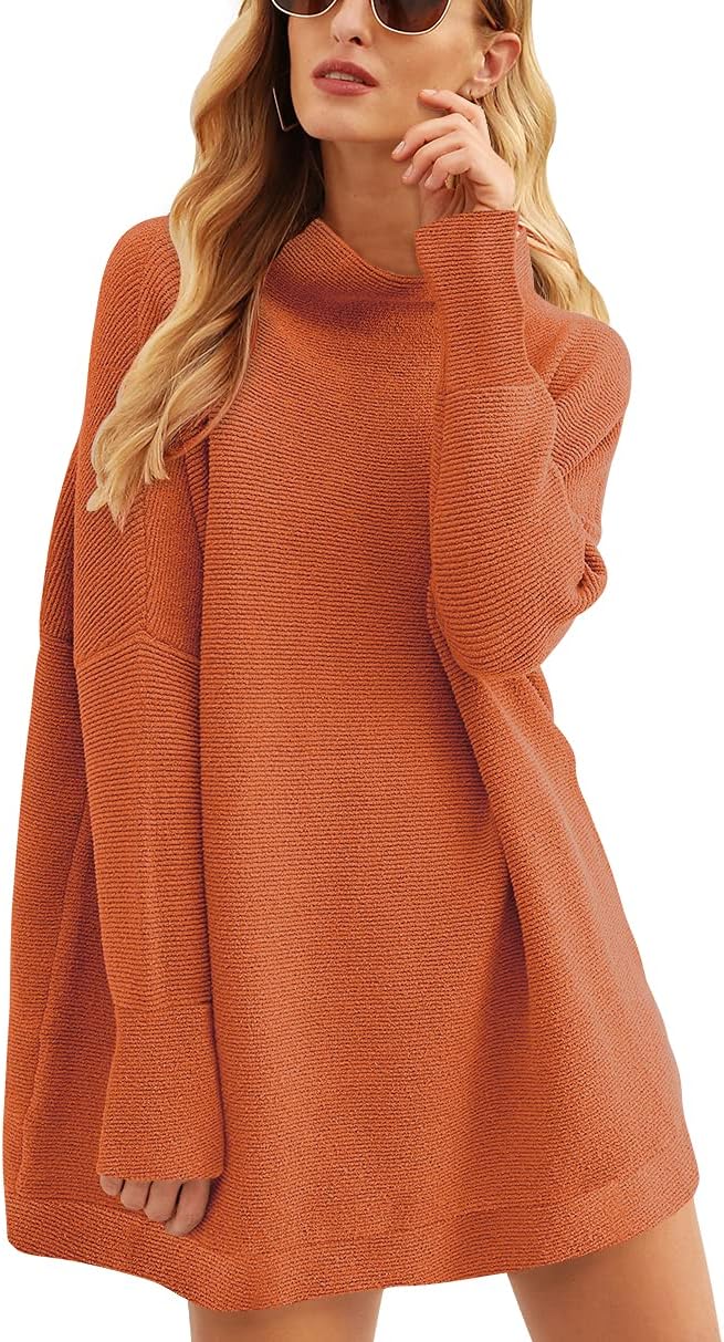 Oversized Casual Loose Turtleneck Sweater for Women - 2025 Style