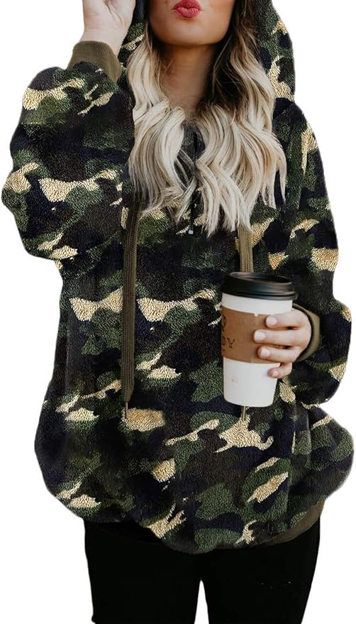 Dokotoo Womens Fuzzy Warm Casual Loose Hooded Sweatshirt Review