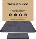 Large Stone Drying Mat for Kitchen Counter - Quick Dry Marble Finish