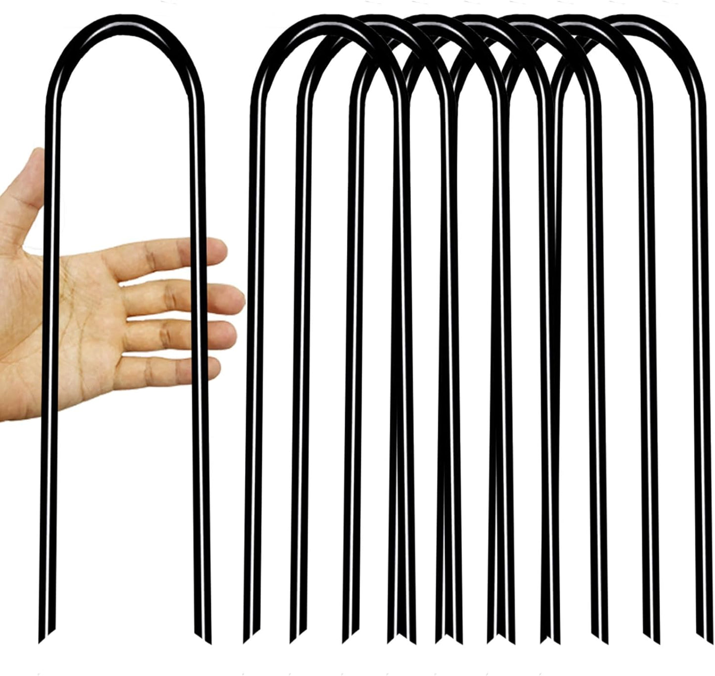 8pcs Heavy Duty Steel Trampoline Stakes - Secure Your Trampoline!