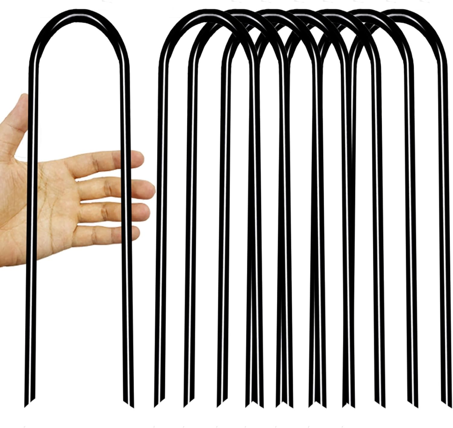 8pcs Heavy Duty Steel Trampoline Stakes - Secure Your Trampoline!