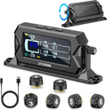 Tire Pressure Monitoring System for RV Truck Trailer - Large LCD
