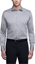 Van Heusen Men's Tall Fit Dress Shirt Flex Collar Stretch Solid Shoes