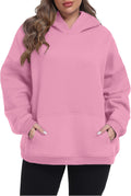 Plus Size Hoodies for Women Fleece-Lined Thick Sweatshirt - Cozy Fit