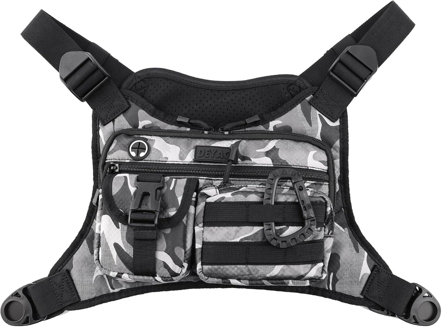 Tactical Inspired Sports Utility Chest Bag for Men - Grey