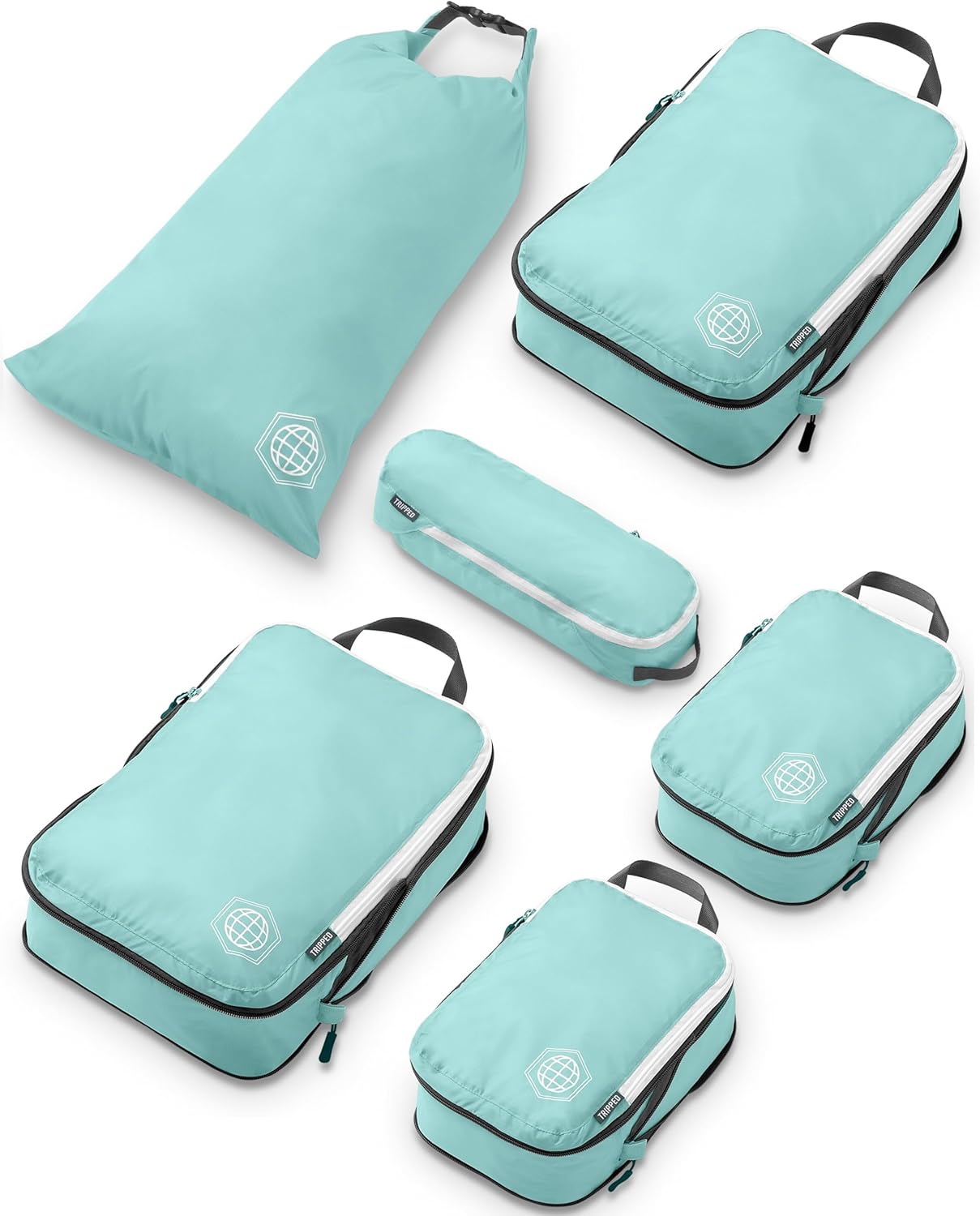 Compression Packing Cubes Set for Travel - Lightweight Organizer