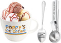 Poppy's Gift Ice Cream Bowl Scoop Shovel Spoon Set for Him