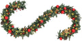 9 Ft Prelit Christmas Garland with Lights for Holiday Cheer