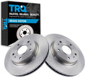 TRQ Front Brake Rotors Set Vented Compatible with 2007-2013 Suzuki SX4