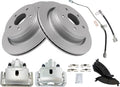 TRQ Rear Brake Pad & Rotor Kit Compatible with 2002-2004 Dodge Ram