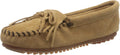Minnetonka Kilty Suede Hardsole Moccasin - Comfortable Everyday Shoes