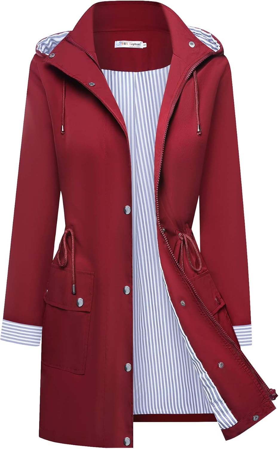 BBX Lephsnt Rain Coats for Women - Waterproof Lightweight Jacket