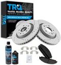 TRQ Front Semi-Metallic Brake Pad & Rotor Kit for Freestyle - OE Fit