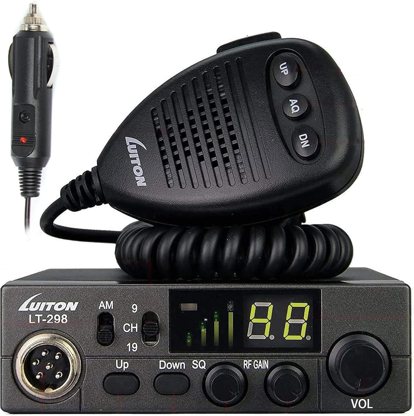 LUITON LT-298 Compact 40-Channel CB Radio with LED Display