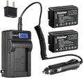 Kastar 2-Pack DMW-BMB9 Battery and LCD AC Charger - Reliable Power