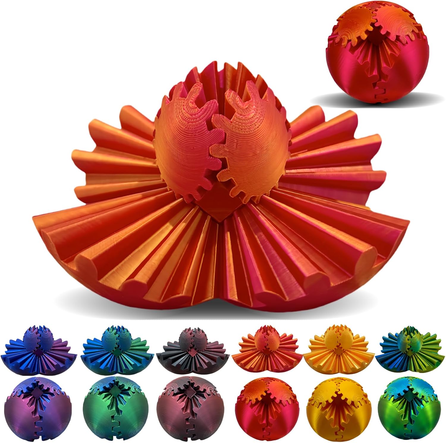 3D Printed Gear Ball - Ultimate Stress Relief